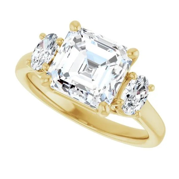 Three-Stone Engagement Ring Image 5 Austin's Fine Diamonds & Jewelry Lyndhurst, NJ