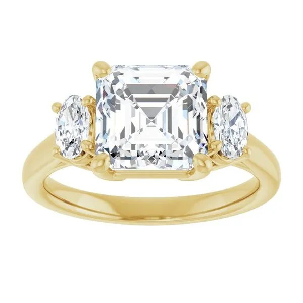 Three-Stone Engagement Ring Image 3 Ocean View Jewelers Millville, DE
