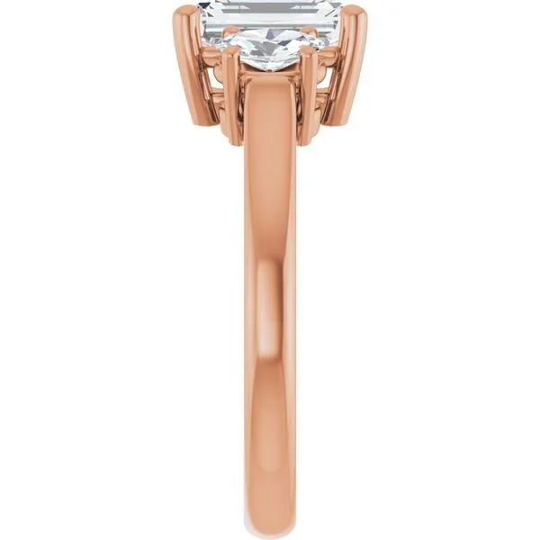 Three-Stone Engagement Ring Image 4 Vulcan's Forge LLC KANSAS CITY, MO