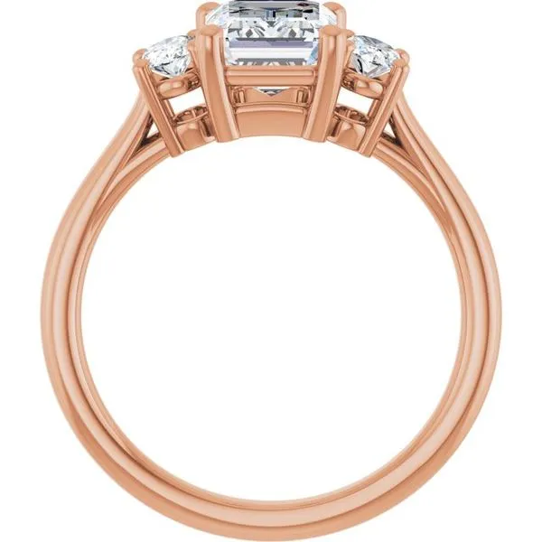 Three-Stone Engagement Ring Image 2 The Jewelry Source El Segundo, CA