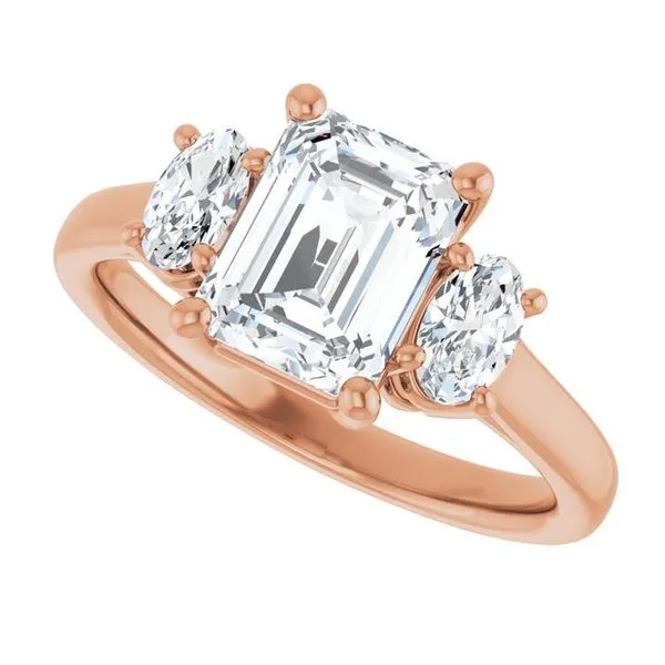 Three-Stone Engagement Ring Image 5 Arezzo Jewelers Elmwood Park, IL