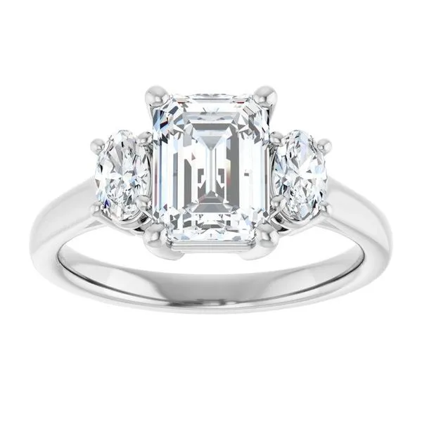 Three-Stone Engagement Ring Image 3 J. Thomas Jewelers Rochester Hills, MI