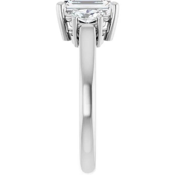 Three-Stone Engagement Ring Image 4 Morin Jewelers Southbridge, MA
