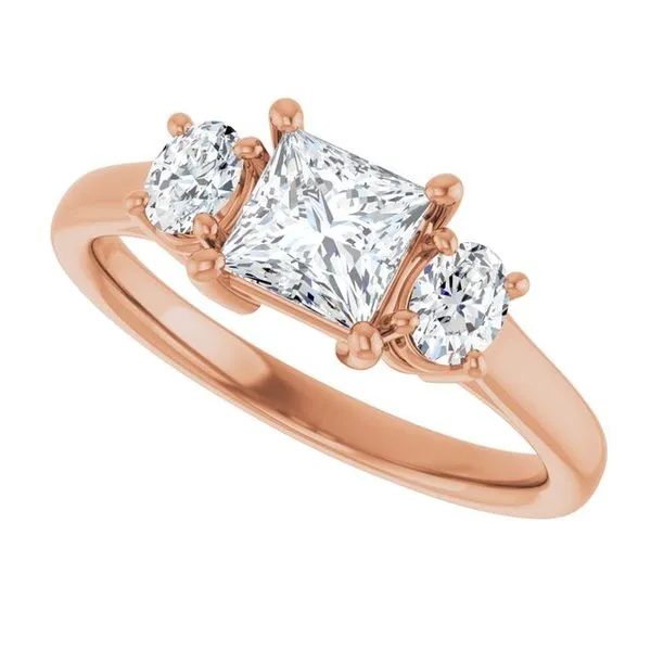 Three-Stone Engagement Ring Image 5 Paul James Jewelers Angels Camp, CA