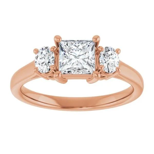 Three-Stone Engagement Ring Image 3 Michael Szwed Jewelers Longmeadow, MA