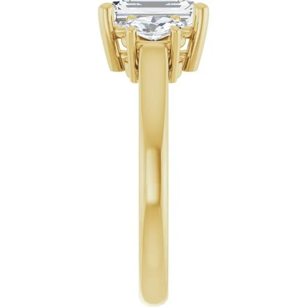 Three-Stone Engagement Ring Image 4 Michael Szwed Jewelers Longmeadow, MA
