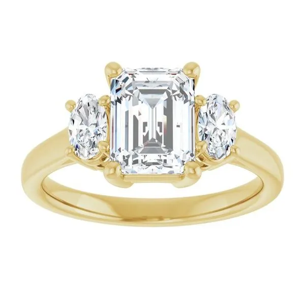 Three-Stone Engagement Ring Image 3 Mark Jewellers La Crosse, WI