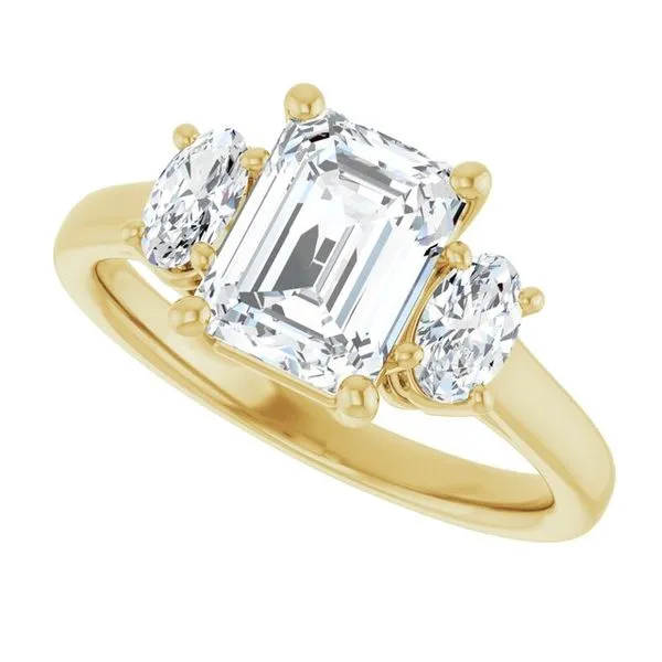 Three-Stone Engagement Ring Image 5 J. Thomas Jewelers Rochester Hills, MI