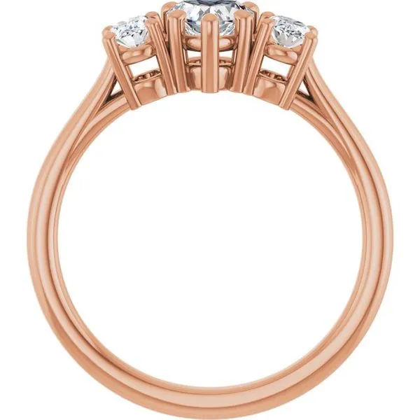 Three-Stone Engagement Ring Image 2 Arezzo Jewelers Elmwood Park, IL