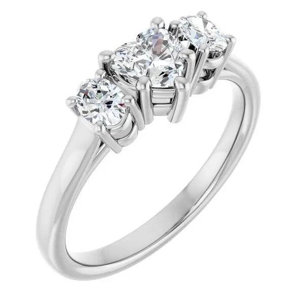 Three-Stone Engagement Ring JF Jones Jewelers Rochester, NY