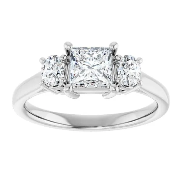 Three-Stone Engagement Ring Image 3 Mark Jewellers La Crosse, WI