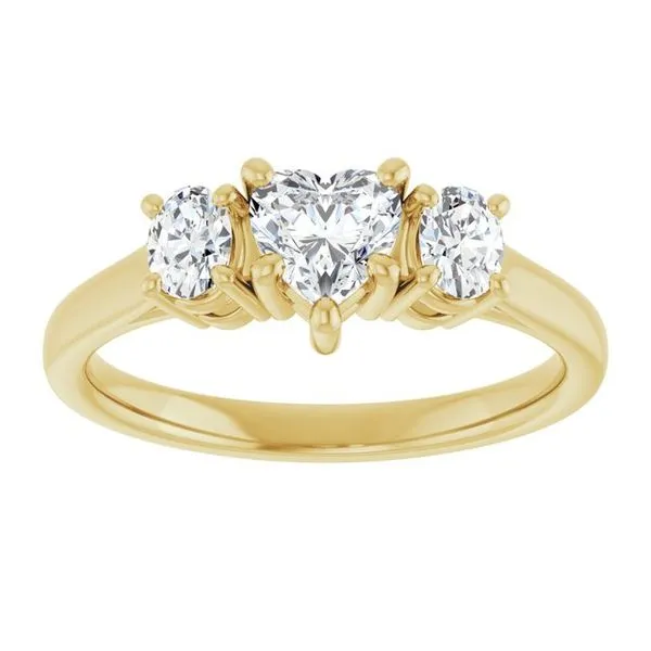 Three-Stone Engagement Ring Image 3 Shipley's Fine Jewelry Hampstead, MD