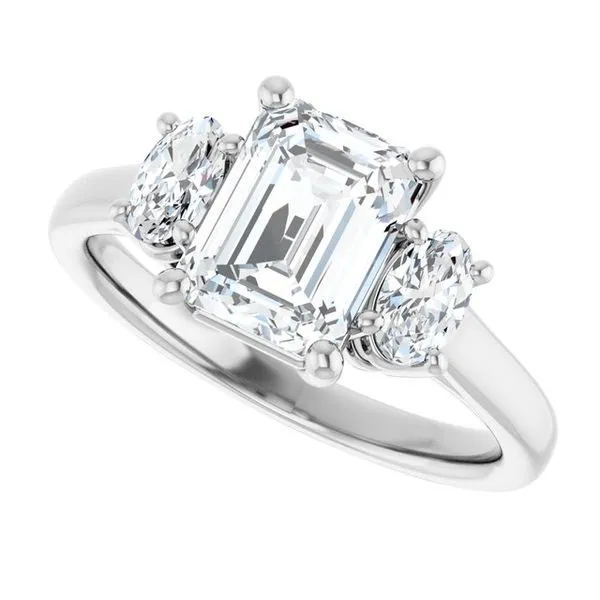 Three-Stone Engagement Ring Image 5 Mark Jewellers La Crosse, WI