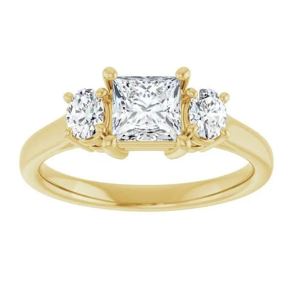 Three-Stone Engagement Ring Image 3 The Ring Austin Round Rock, TX