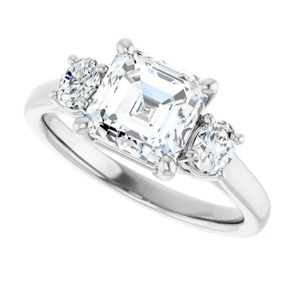 Three-Stone Engagement Ring Image 5 Raleigh Diamond Fine Jewelry Raleigh, NC
