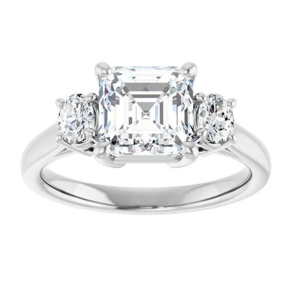 Three-Stone Engagement Ring Image 3 Natale Jewelers Sewell, NJ