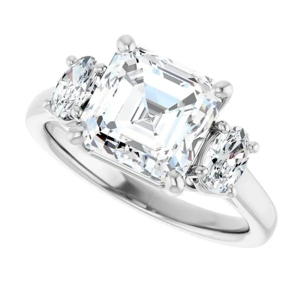 Three-Stone Engagement Ring Image 5 Jimmy Smith Jewelers Decatur, AL