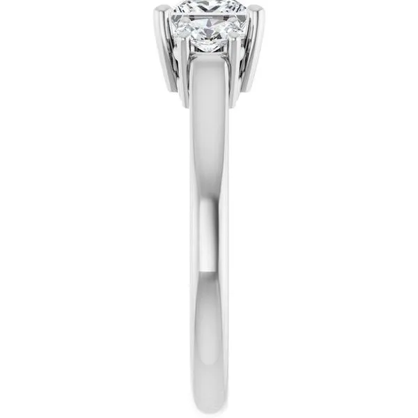 Three-Stone Engagement Ring Image 4 Arezzo Jewelers Elmwood Park, IL