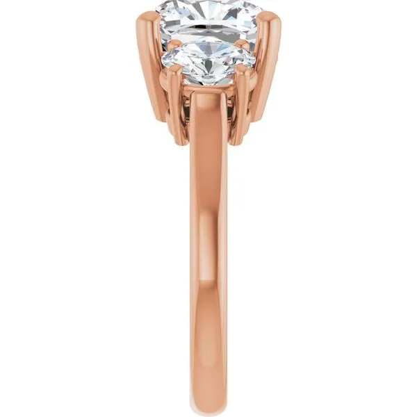 Three-Stone Engagement Ring Image 4 JF Jones Jewelers Rochester, NY
