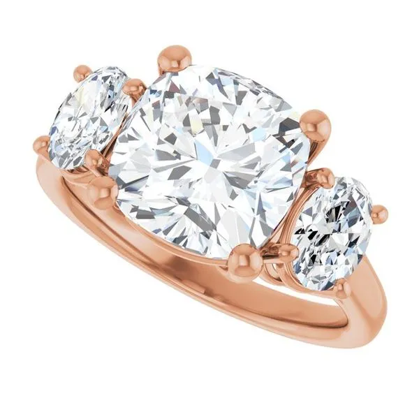 Three-Stone Engagement Ring Image 5 Mark Jewellers La Crosse, WI