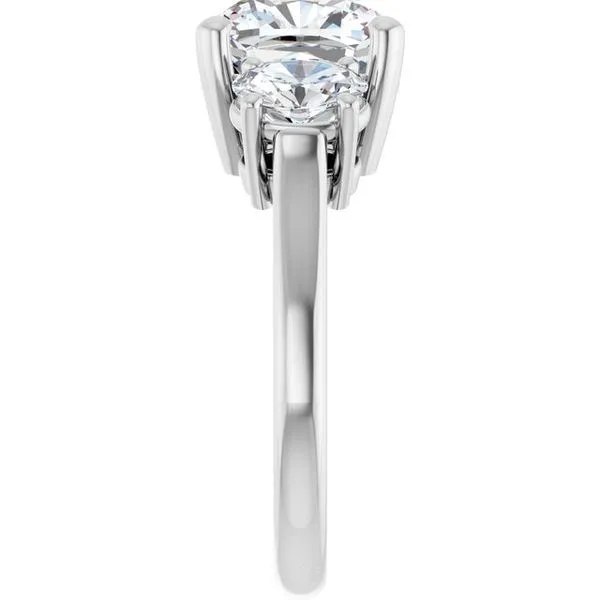 Three-Stone Engagement Ring Image 4 Austin's Fine Diamonds & Jewelry Lyndhurst, NJ