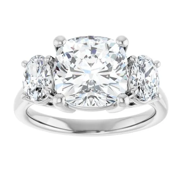 Three-Stone Engagement Ring Image 3 J. West Jewelers Round Rock, TX