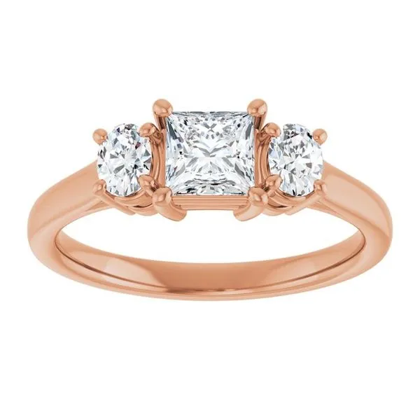 Three-Stone Engagement Ring Image 3 J. West Jewelers Round Rock, TX