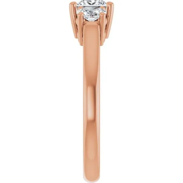 Three-Stone Engagement Ring Image 4 Vulcan's Forge LLC KANSAS CITY, MO