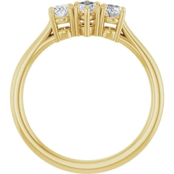 Three-Stone Engagement Ring Image 2 Jimmy Smith Jewelers Decatur, AL