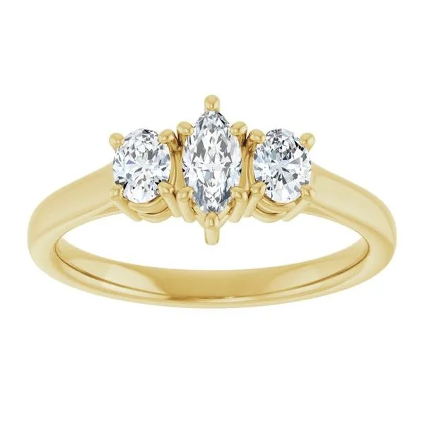 Three-Stone Engagement Ring Image 3 J. Thomas Jewelers Rochester Hills, MI