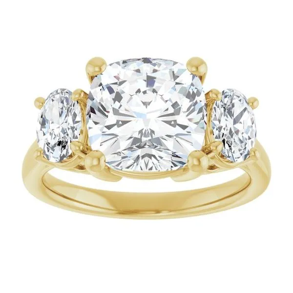 Three-Stone Engagement Ring Image 3 J. Thomas Jewelers Rochester Hills, MI