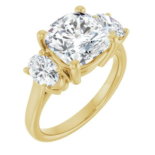 Three-Stone Engagement Ring Clater Jewelers Louisville, KY