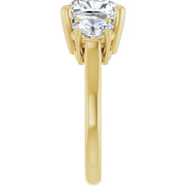 Three-Stone Engagement Ring Image 4 Jimmy Smith Jewelers Decatur, AL