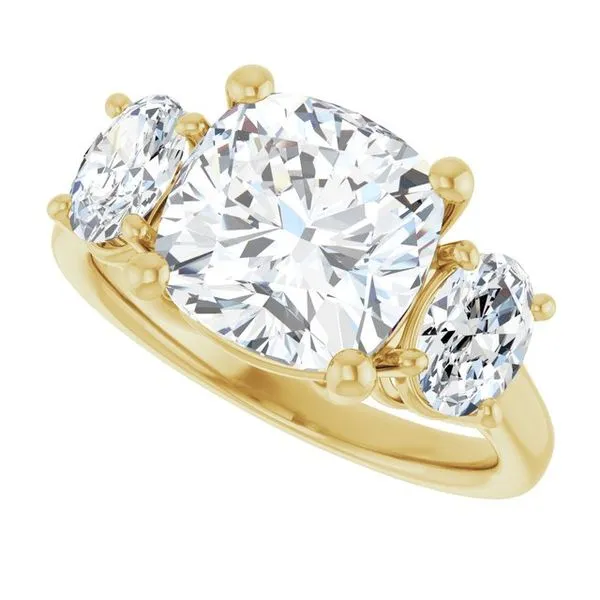 Three-Stone Engagement Ring Image 5 Don's Jewelry & Design Washington, IA