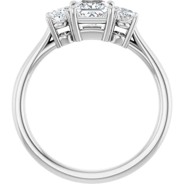 Three-Stone Engagement Ring Image 2 J. West Jewelers Round Rock, TX