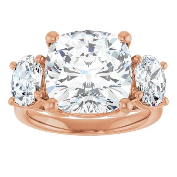 Three-Stone Engagement Ring Image 3 Shipley's Fine Jewelry Hampstead, MD