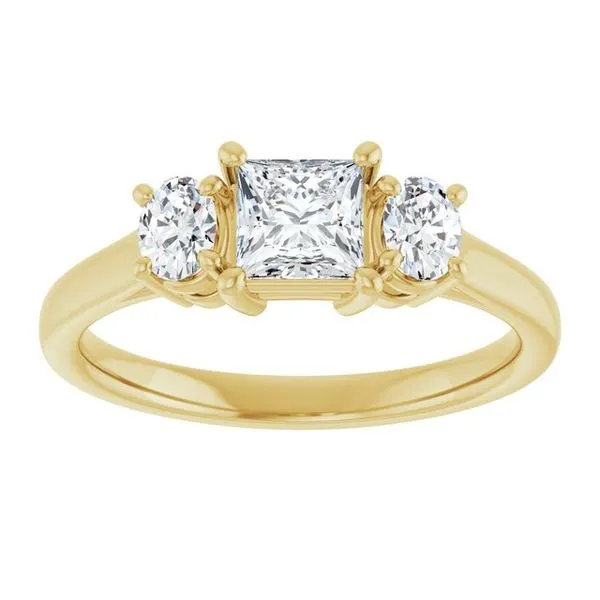 Three-Stone Engagement Ring Image 3 Jimmy Smith Jewelers Decatur, AL