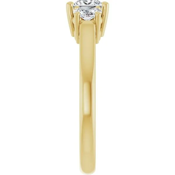 Three-Stone Engagement Ring Image 4 Clater Jewelers Louisville, KY