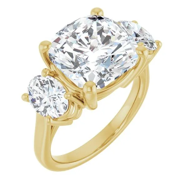 Three-Stone Engagement Ring Paul James Jewelers Angels Camp, CA