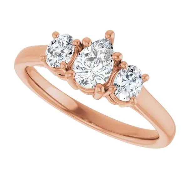 Three-Stone Engagement Ring Image 5 Shipley's Fine Jewelry Hampstead, MD