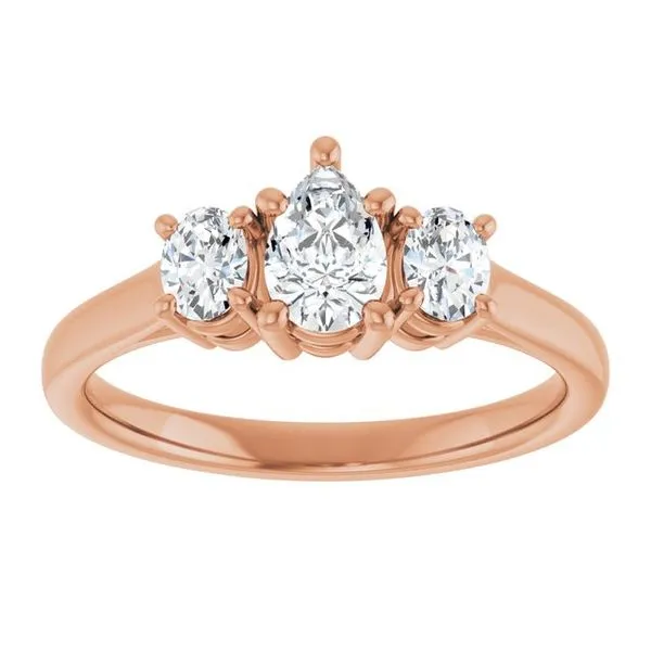 Three-Stone Engagement Ring Image 3 Austin's Fine Diamonds & Jewelry Lyndhurst, NJ