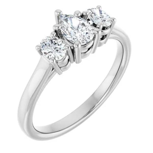 Three-Stone Engagement Ring Clater Jewelers Louisville, KY