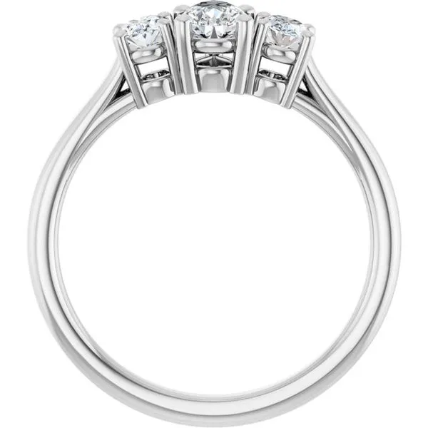 Three-Stone Engagement Ring Image 2 J. Thomas Jewelers Rochester Hills, MI