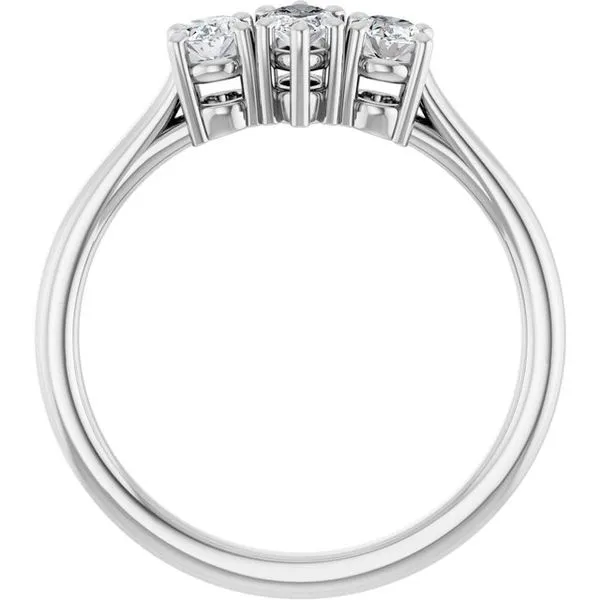 Three-Stone Engagement Ring Image 2 Austin's Fine Diamonds & Jewelry Lyndhurst, NJ