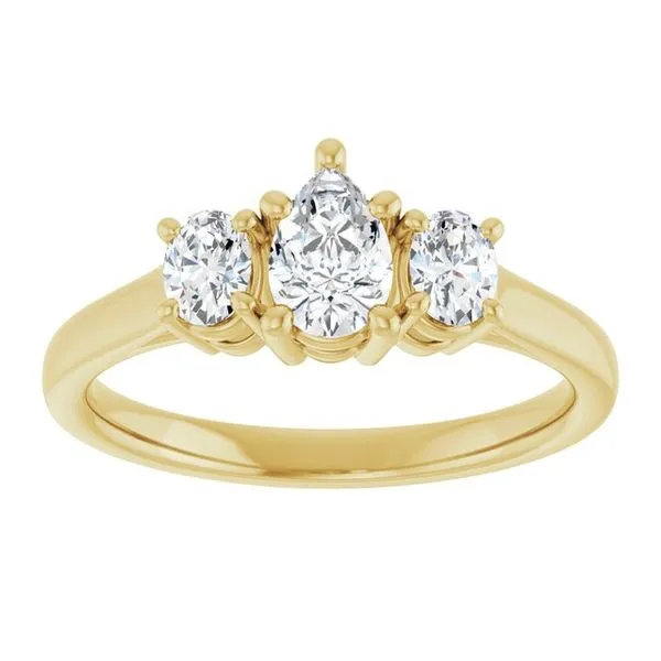 Three-Stone Engagement Ring Image 3 Don's Jewelry & Design Washington, IA