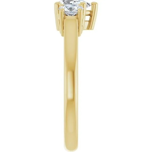 Three-Stone Engagement Ring Image 4 Clater Jewelers Louisville, KY