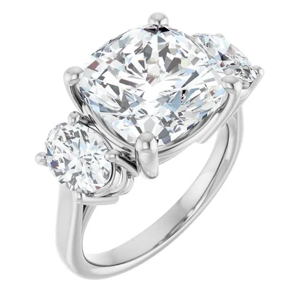 Three-Stone Engagement Ring Clater Jewelers Louisville, KY