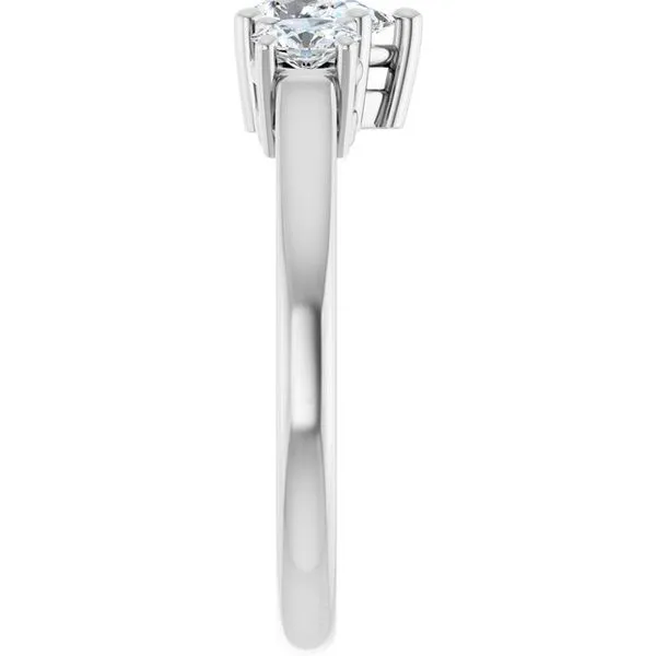 Three-Stone Engagement Ring Image 4 Ocean View Jewelers Millville, DE