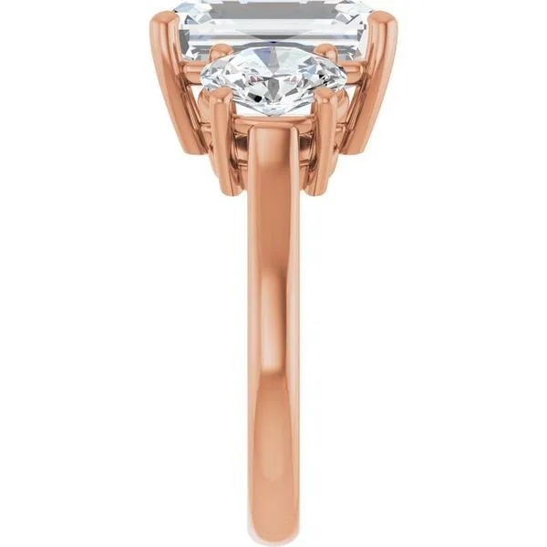 Three-Stone Engagement Ring Image 4 Jimmy Smith Jewelers Decatur, AL