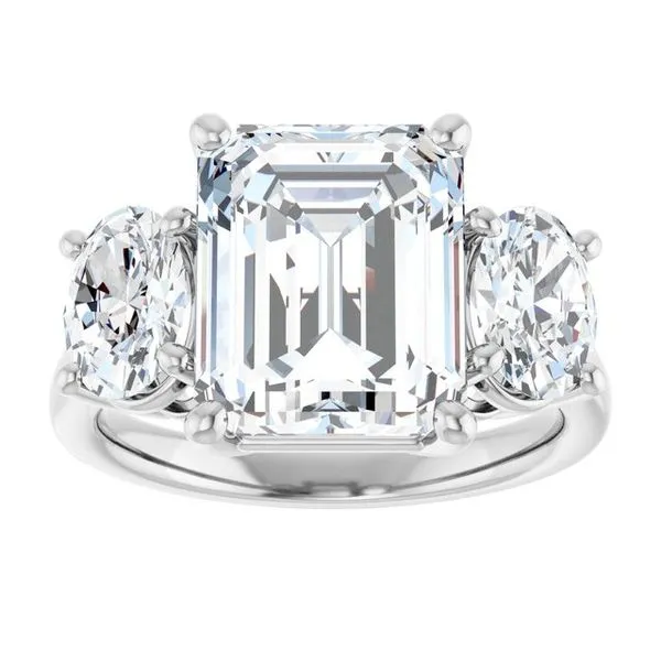 Three-Stone Engagement Ring Image 3 Raleigh Diamond Fine Jewelry Raleigh, NC